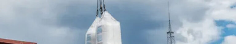 Hygienischer Big Bag für Lebensmittel oder pharmazeutische Produkte mit Inliner.